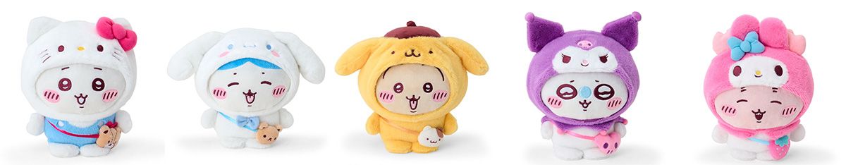 Chiikawa × Sanrio Characters Plush Toys