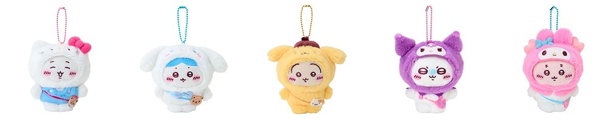 Chiikawa × Sanrio Mascot Holders (5 types)